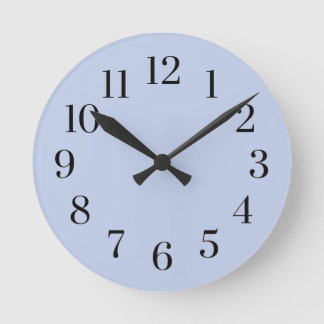 Hellblau Modern Runde Wanduhr