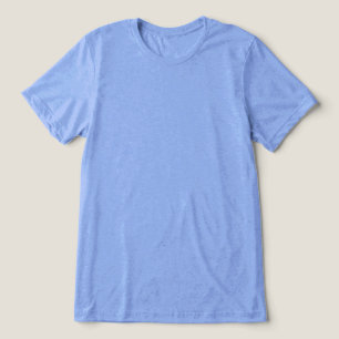 Hellblau schlicht leer nichts auf der Vorderseite Tri-Blend Shirt