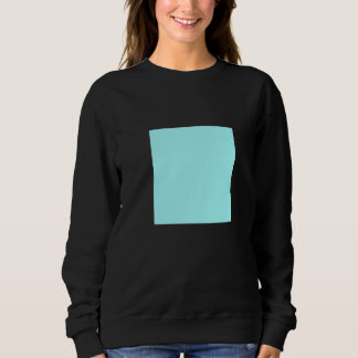 Hellblau Türkis Solid Color Einfache Farbpalette Sweatshirt