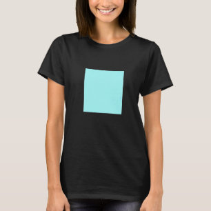 Hellblau Türkis Solid Color Einfache Farbpalette T-Shirt