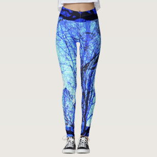 Hellblau und dunkelblaue Qualitäts-Workouts Leggings