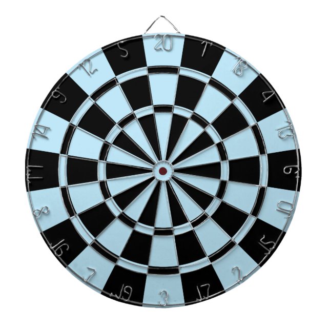 Hellblau und schwarz dartscheibe (vorne)