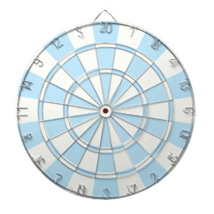 Hellblau und weiß dartscheibe