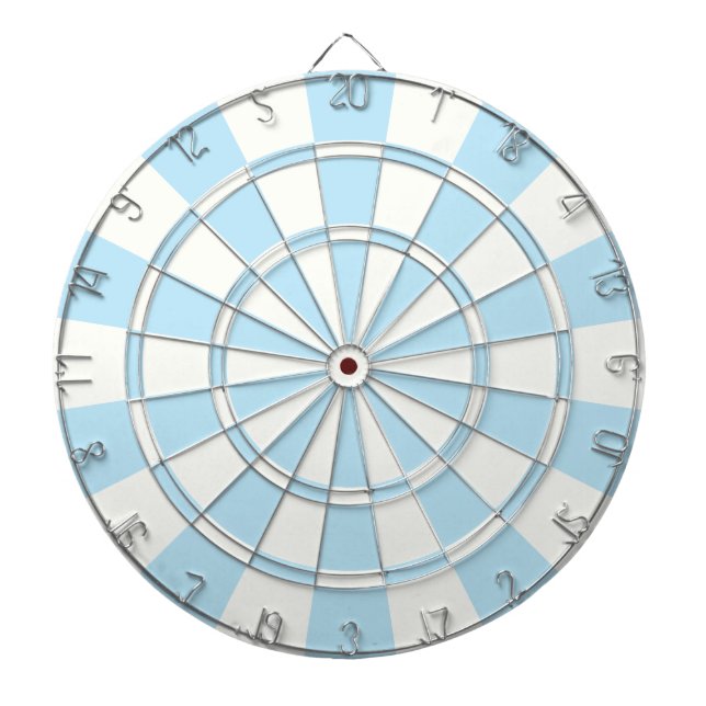 Hellblau und weiß dartscheibe (vorne)