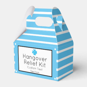 Hellblau und weiß - Hangover Relief Kit Geschenkschachtel