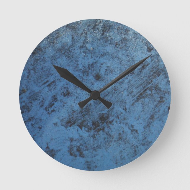 Hellblau vintage runde wanduhr (Vorderseite)