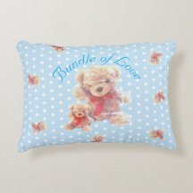 Hellblau vintage Teddybär-Kinderzimmer