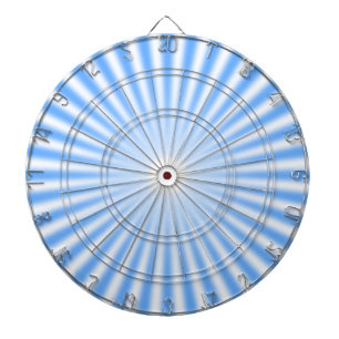 Hellblau-weiße Strahlen Dartboard Dartscheibe