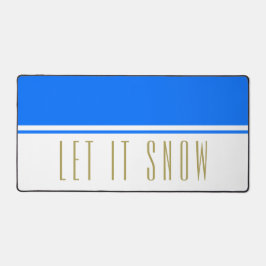 Hellblau, weißer Farbblock Spaß macht es möglich, Schreibtischunterlage