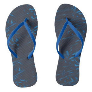 Hellblaue bis mittelblaue abstrakte FlipFlops auf