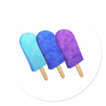 Hellblaue, blaue und Lila Pop