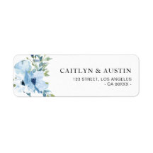 hellblaue Blumenbezugsmarke