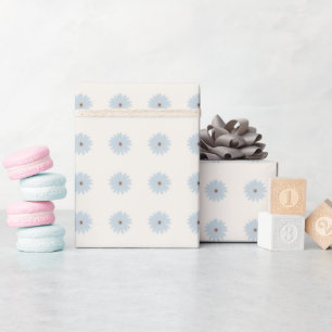 Hellblaue Daisy Geschenkpapier
