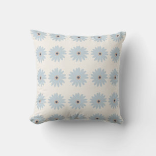 Hellblaue Daisy Kissen