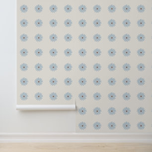Hellblaue Daisy Tapete