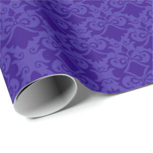 Hellblaue Damast-Schleifen Geschenkpapier