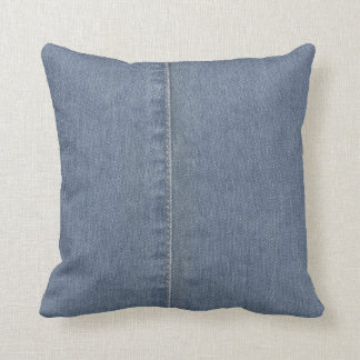 Hellblaue Denim-Naht Kissen