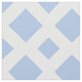 Hellblaue Diamanten auf weißem geometrischem Stoff