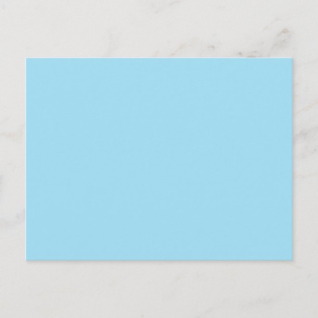Hellblaue Farbe 1 Postkarte (Vorderseite)