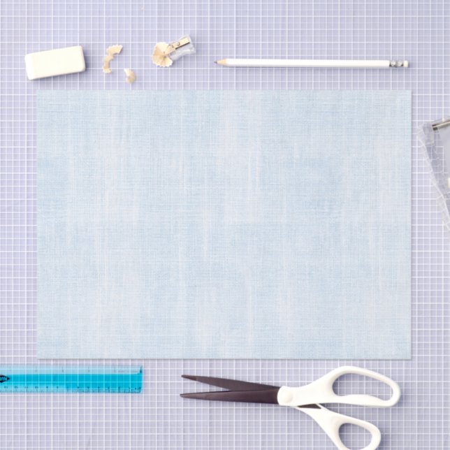 Hellblaue Faux-Linene Hochzeitsdusche Seidenpapier (Handwerk)