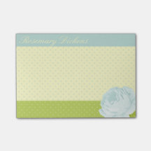 Hellblaue gelbes Grün-Punkte und Rose