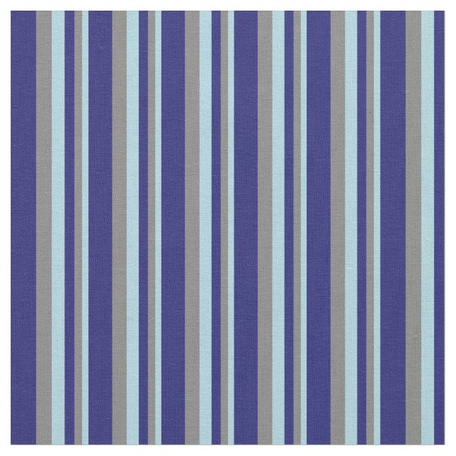 Hellblaue, graue und dunkelblaue Linien Stoff (Nahaufnahme)
