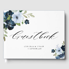 hellblaue Hochzeitsgast Gästebuch