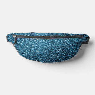 Hellblaue Imitate Glitzer Glitzern Bauchtasche