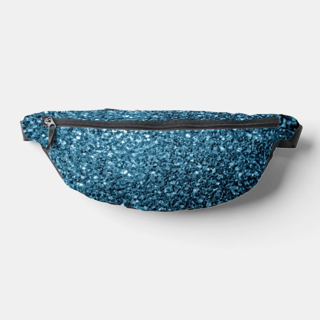 Hellblaue Imitate Glitzer Glitzern Bauchtasche (Ablage )
