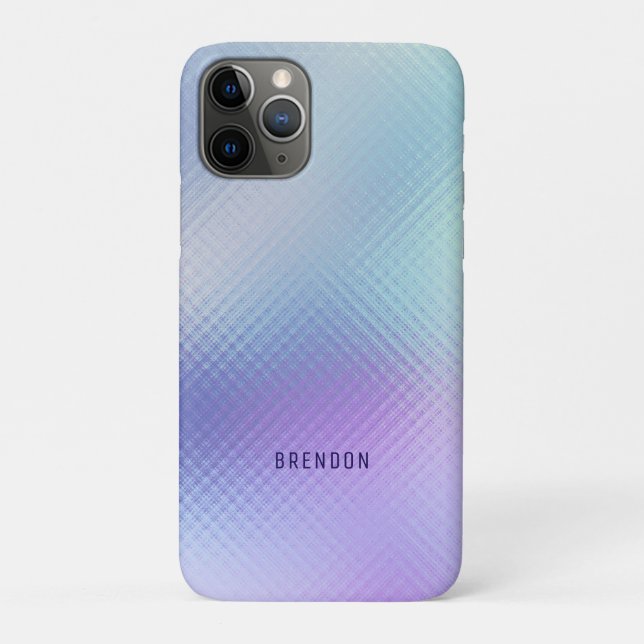 Hellblaue Irideszierende Imitate Glasstruktur Case-Mate iPhone Hülle (Rückseite)