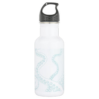 Hellblaue Kraken-Tentakeln Trinkflasche