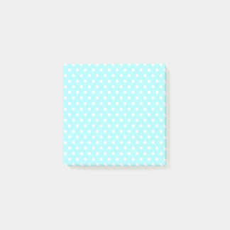 Hellblaue Polka Dots Postit Notizen