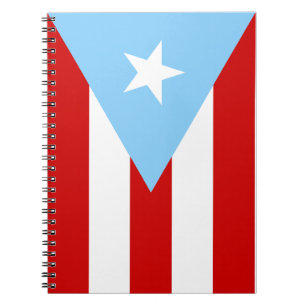 Hellblaue puerto-ricanische Flagge Notizblock