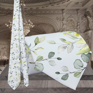 Hellblaue Sage Eukalyptus Grüne Frühjahrssonne Krawatte