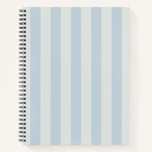 Hellblaue Streifen Notizbuch