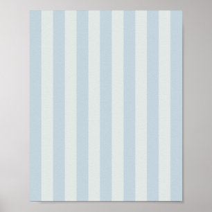 Hellblaue Streifen Poster