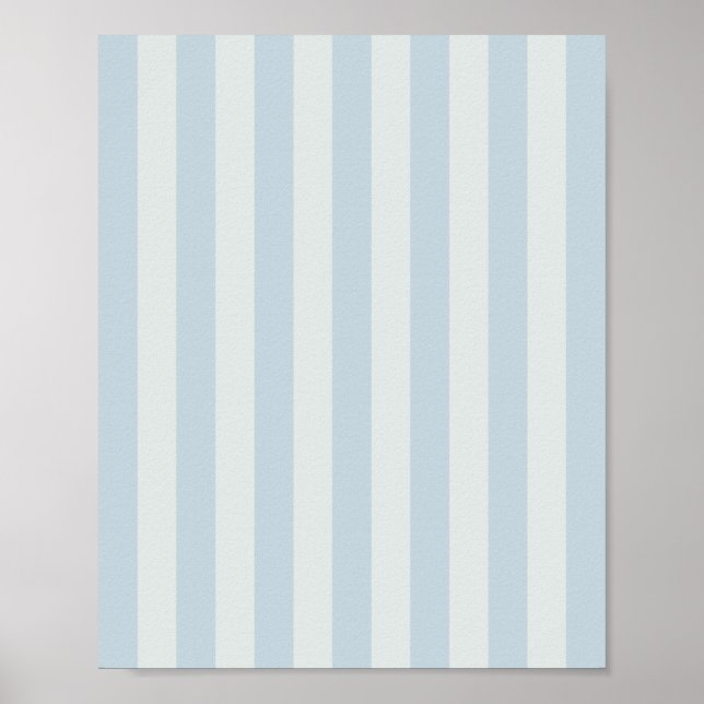 Hellblaue Streifen Poster (Vorne)