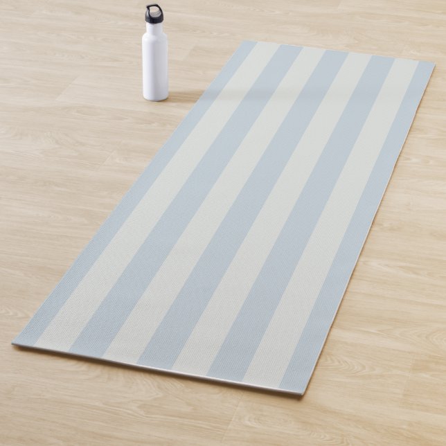 Hellblaue Streifen Yogamatte (Beispiel)