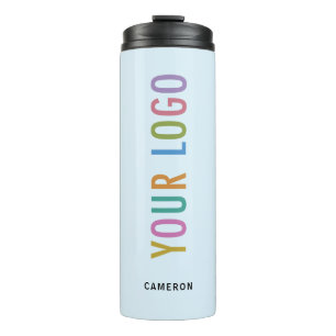 Hellblaue Thermos-Wasserflasche Firmenlogo 12 oz Thermosbecher
