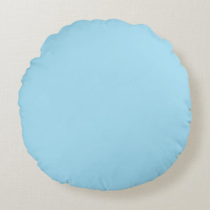Hellblaue und rosa Farben Rundes Kissen