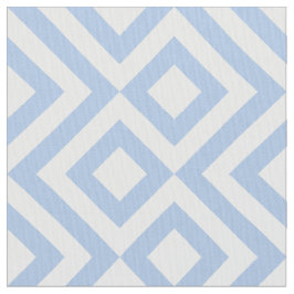 Hellblaue und weiße Windungs-geometrisches Muster Stoff