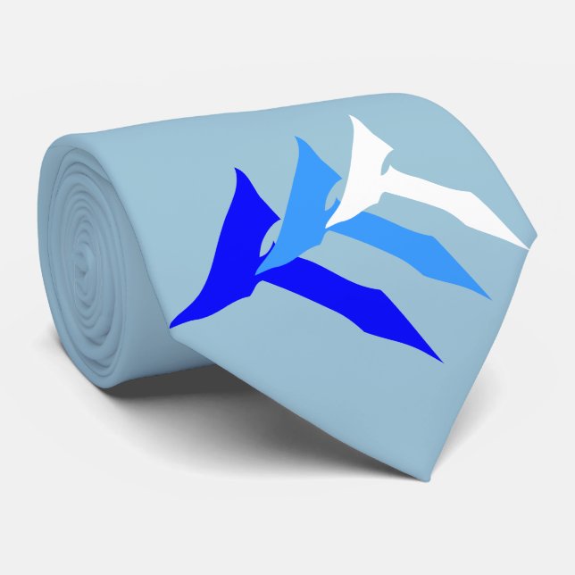 HELLBLAUE WAHRHEITS-KRAWATTE KRAWATTE (Gerollt)