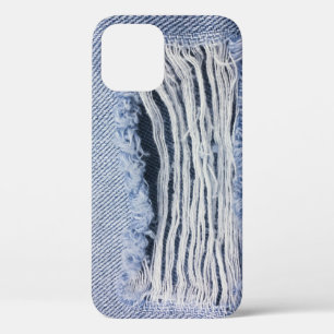 Hellblaue zerrissene Jeans-Textur Case-Mate iPhone Hülle
