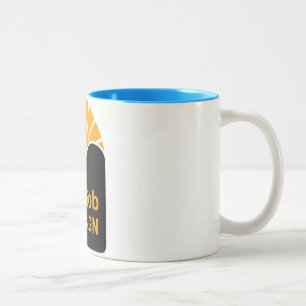 Hellblauer 450ml Zwei-Ton-Becher Zweifarbige Tasse