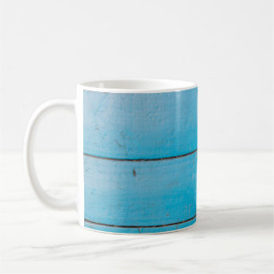 Hellblauer Aquamarine Vintages Holzstaub Kaffeetasse