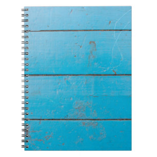 Hellblauer Aquamarine Vintages Holzstaub Notizblock