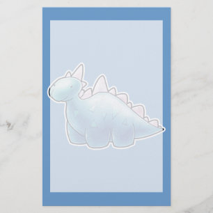 Hellblauer Baby-Dinosaurier Briefpapier