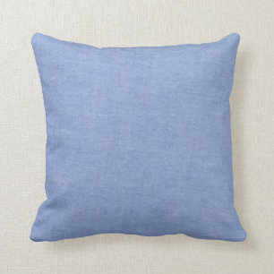Hellblauer Denim-Stil Kissen