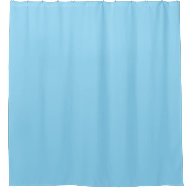 hellblauer Duschvorhang (Vorderseite)