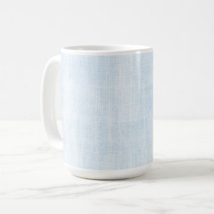 Hellblauer falscher Leinen-Junggesellinnenabschied Kaffeetasse